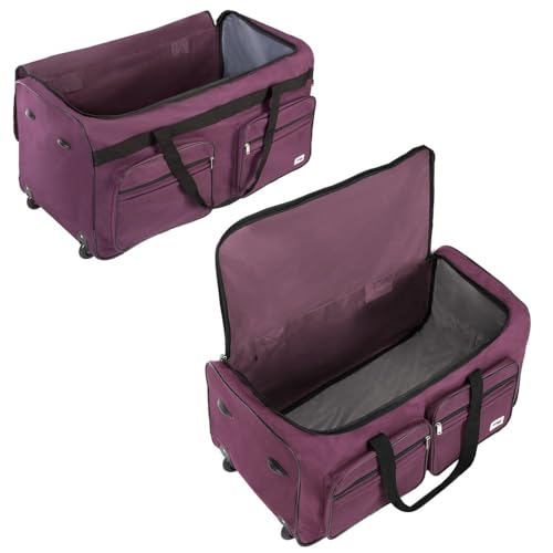 Miniatura 5 de Deuba Bolso De Viaje Xl Morado 85l 70x36x34cm Trolley Bolso Deportivo Maleta Con Ruedas Y Candado
