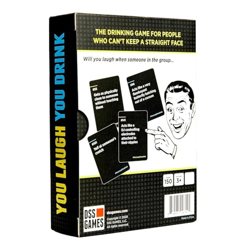 Image of Family Card & Board Games for Adults and Kids, Fun Strategy & Party for All Ages, Multi-Players, Perfect for Game Nights, Travel & Home Entertainment (You Laugh You Drink)