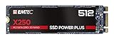 Unidad de estado sólido EMTEC - SSD Interno M2 SATA x250 512 GB Power Plus 3D NAND