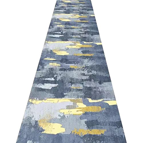Alfombra de pasillo largo suave y resistente al desgaste con diseño rectangular 2