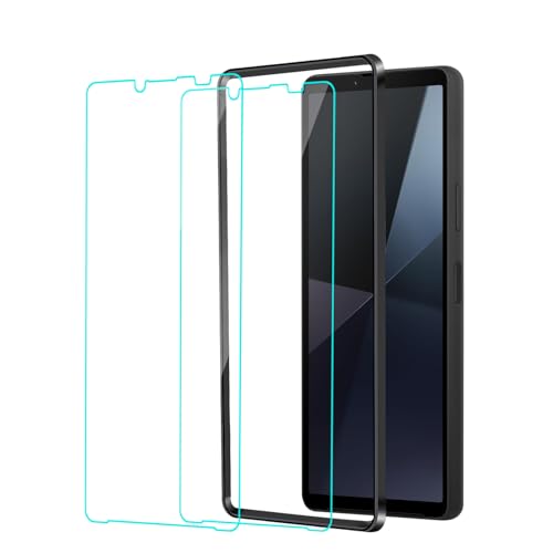 Xperia10 VI /10 V 用 ガラスフィルム SO-52D SO52E 用 SOG11 SOG14 用 フィルム 旭硝子素材製 9H強化ガラス ガイド枠付き ソニーエクスペリア10 IV 対応 液晶 保護フィルム