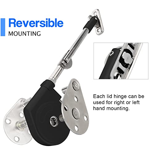 Douper Lid Stay 105 Degree Open with Soft Close, Lid Support for Toy Box and Upward Top-Opening Flap Doors (Pack of 2) - Image 5