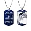 (Blue) Custom Date + Photo Engraving