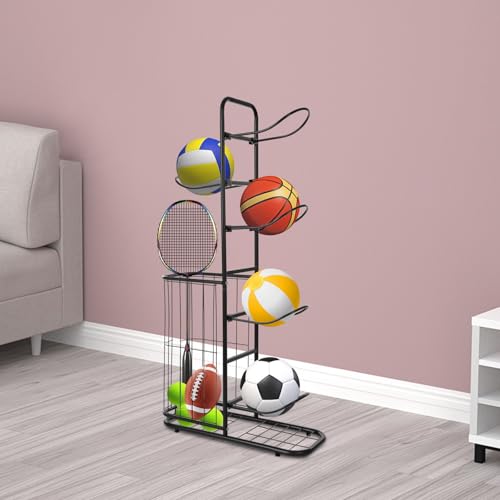 Rangement de ballons sur roulettes pour libérer le sol - 3