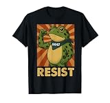 Frog Resist Portland Frog Protest 8647 Portland Frog Retro T-Shirt