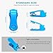 AUFORPET Lockable Wall Pet Pee Pad Clips, with Adhesive Tape, for Indoor Wall Dog Pads Secured, Enhanced Thick Clamps for Silicone Puppy Pad Holder Tary Secured, Tight Strong-(Blue)