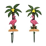 Flamingo Wall Hooks for Hanging Set of 2- Resin Decative Wall Hooks