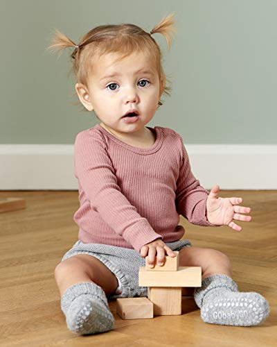 GoBabyGo Bamboe Sokken, 1-2 Jaar, Grijs Gemeleerd - Afbeelding 4