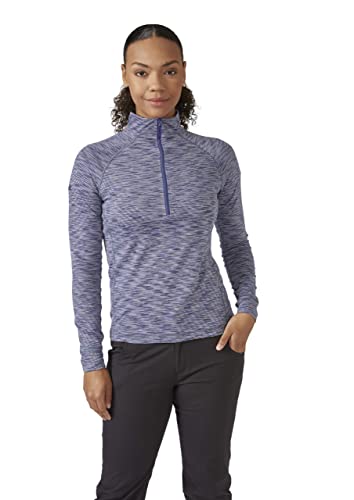 Rab Women's Lineal Pull-On Lightweight Half-Zip Fleece for Climbing & Hiking - Lilac - Medium