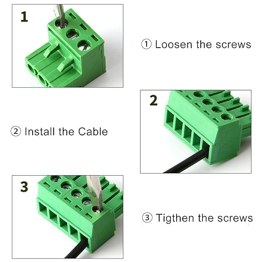 Conector PCB de 2 pines enchufable para solucionar desconexiones en cables 28-16 AWG 3