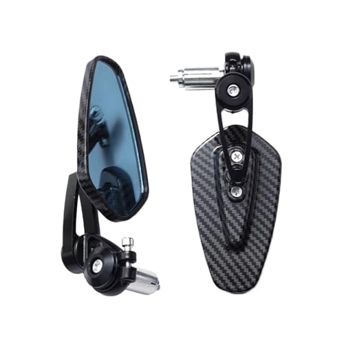 Rétroviseur de moto embout guidon 2025 en fibre de carbone pour personnalisation