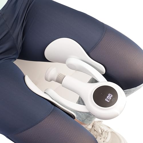 Flex Plex – Inner Thigh Toner/Thigh Master-Adjustable Strength-Comfortable pad-Digital Counter-Home Leg Muscle Exerciser Machine/Kegal strengthening Workout Device