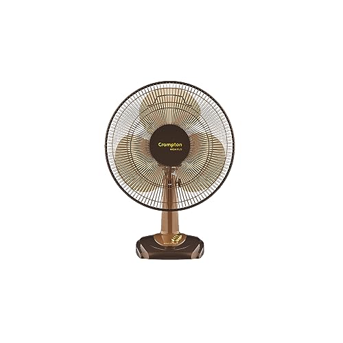 Crompton High Flo Waveplus table fan-Choco Brown