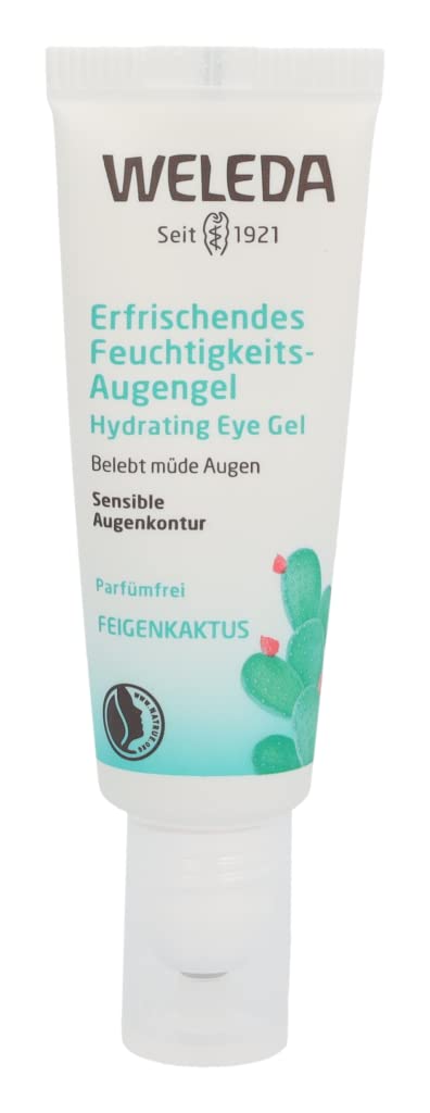 Weleda Gel Contorno Occhi Opuntia, gel lenitivo, privo di profumazione, specifico per la delicata zona perioculare (1x10 ml)