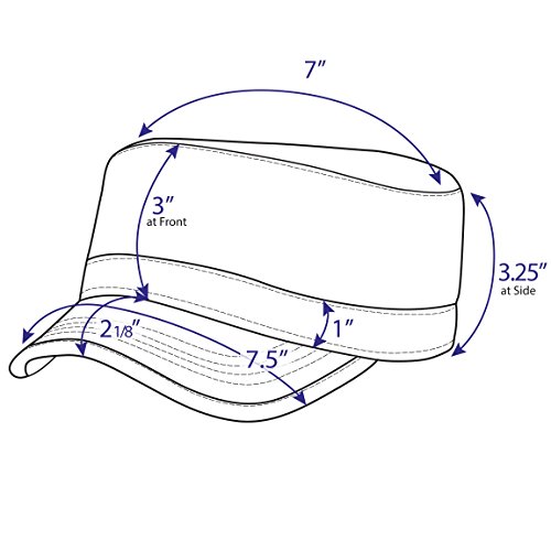 The Hat Depot Cadet Military Army Baseball Cap Tie Dye & Washed Cotton Basic & Distressed Cadet Brushed Cotton Cap (1. Basic - Grey) #TOP6
