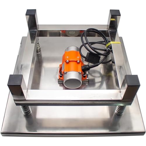 Plataforma Vibratoria para Hormigón, Banco de Pruebas con Vibración de 3000-3600 rpm y Mini Vibrador de Acero Inoxidable para Placas Planas, Máquina Pequeña para Hormigón (35 x 35 cm) miniatura 7