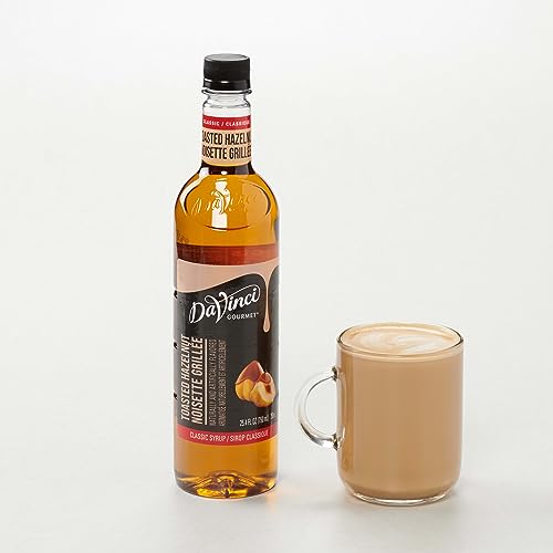 Image of DaVinci Gourmet Classic Toasted Hazelnut Syrup, 25.4 Fluid Ounces (Pack of 4)