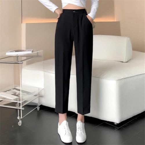Women's Spring Summer Thin Harem Pants High Waist Draping Casual Office Lady 9-Point Trousers2