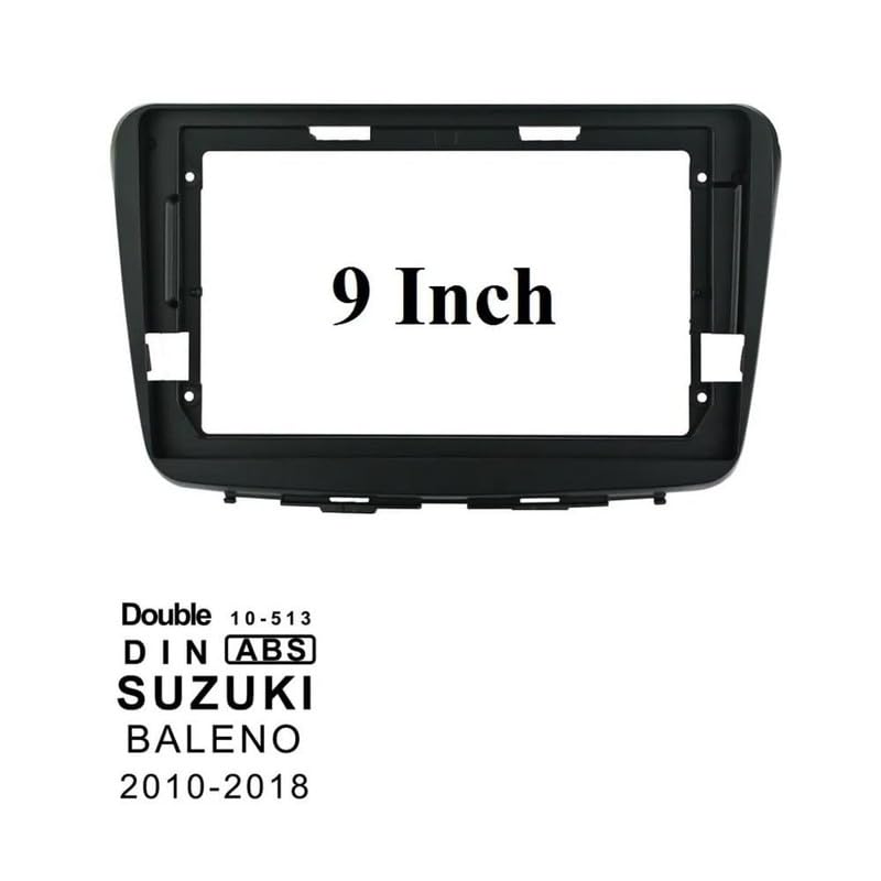 Image of Audio Wheels Car Android Frame ABS300 Plastic Material 9 inch with Wiring Suitable for Base Model for Maruti Baleno 2010-2018