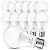 Nouscan LED Light Bulbs 100 Watt Equivalent, Daylight White 5000K, 13W LED Bulb A19, 1500 Lumens, Standard E26 Base, Energy Saving, Energy Saving Lightbulbs, Non-dimmable, 12 Pack