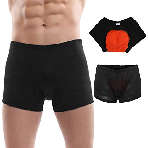 VGEBY Roupa íntima de equitação, shorts de proteção de ciclismo masculino e feminino, acolchoamento