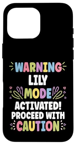 LILY Personalized Name Funny Cute Custom LILY Name �X�}�z�P�[�X iPhone 16 Pro Max �p