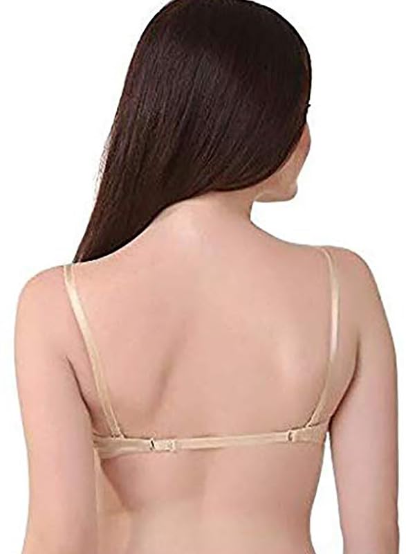 Image of Brachy Front Closure Push-Up Bra for Women, Padded Wired Seamless T-Shirt Bra, Multiway Strap Bra Invisible Fit
