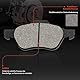 Frankberg 2x Bremsscheiben + 4x Bremsbeläge Vorderachse mit Bremsenschmiermittel Kompatibel mit Twingo II CN0 1.6L 2008-2014 Wind E4M 1.2L 1.6L 2010-2013 Replace# 7701206118