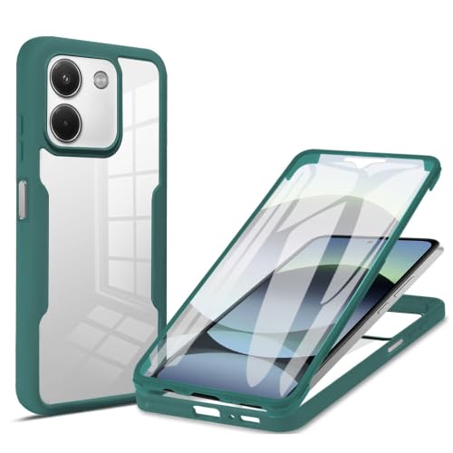 TRIPLE RIVER�EFor POCO M7 Pro 5G �P�[�X �N���A �ϏՌ� �N���A�P�[�X ���� ���� �O��ی� �t���J�o�[ �V���v�� �ی�P�[�X For �V���I�~ �v��(�O���[��)