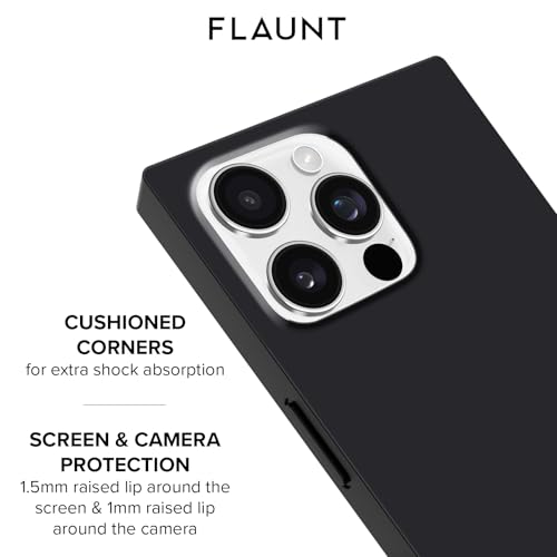 Flaunt Official Square iPhone 16 Pro Max Case - Matte Black - image 7