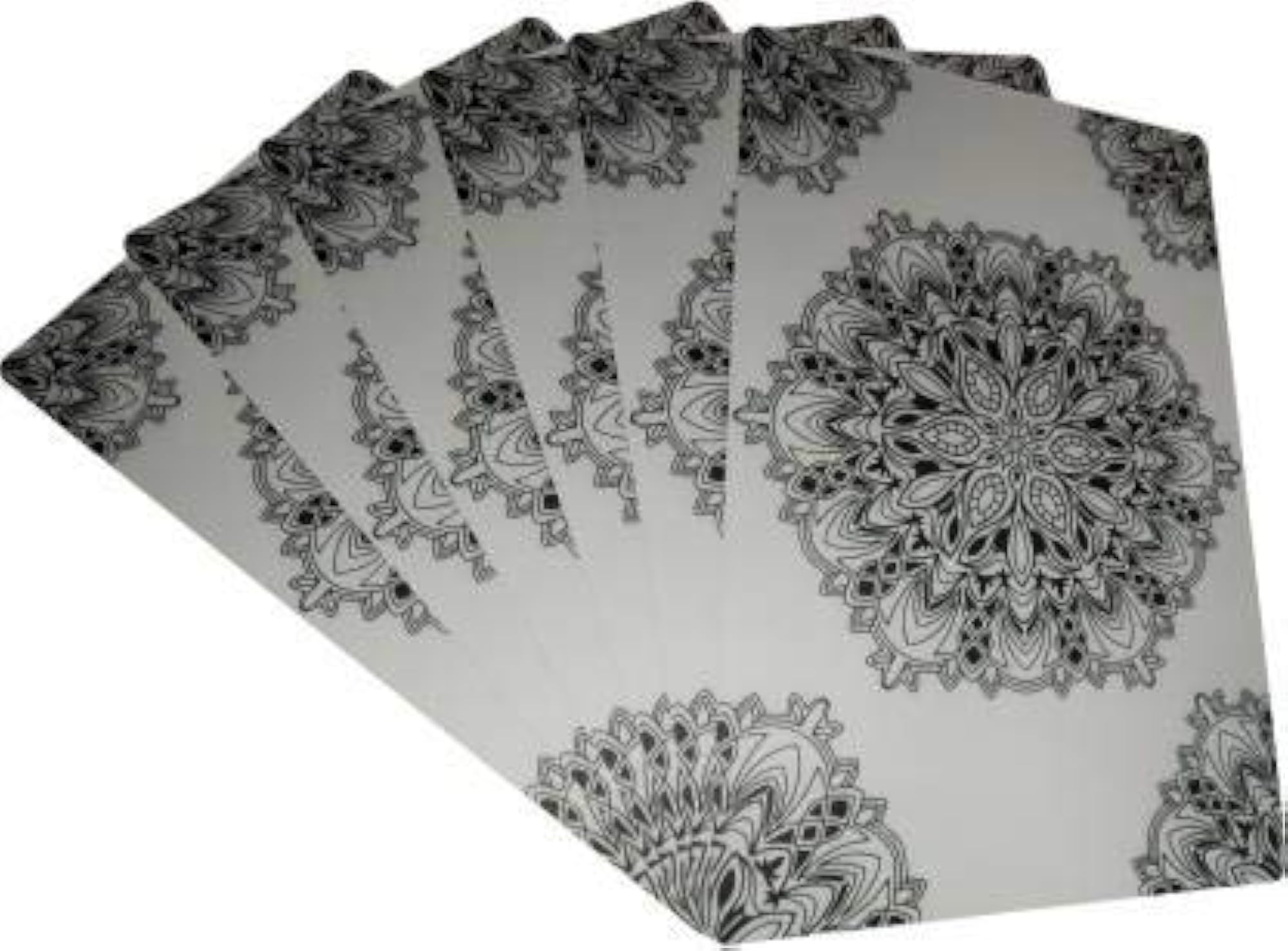 PVC 6 Pieces Dining Table Placemat (Multicolor)