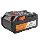 Tree.NB 18V 6000mAh Lithium Battery Replacement for All Ridgid 18V Lithium Battery AC840087 R840083 R840085 R840086 R840087 R840089 AC840085 AC840087P AC840089 AC840094 Cordless Drill Tools Battery