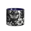 hggaca Black Moth Flower Print Ceramic Coffee Mugs, Large Capacity Mugs, with Comfortable C-Handle Smooth Rim for Daily Hot Drinks #2