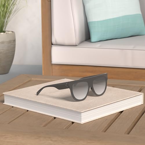 Women's Oversized Flat Top Fashion Sunglasses Trendy Big Square Designer Retro Sun Glasses Shades2