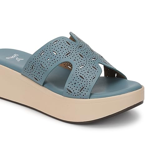 Image of YOHO Comfortable Wedges For Women | Latex Cushioning | Stylish & All Purpose | Vibrant Color | Travel Friendly | Modern Design