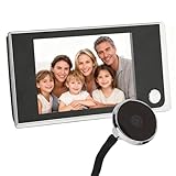 CYSFETENA 8,9 cm (3,5 Zoll) 120 Grad Weitwinkel LCD Tür Eye Viewer, HD Digital Guckloch Türspion Niedrige Leistung Hohe Auflösung Tür Auge Loch Kamera für Outdoor Security Monitoring System