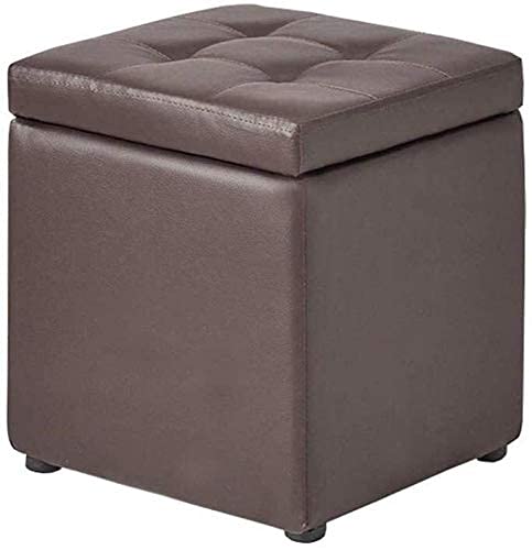Tabouret reste tabouret compact marron pour optimiser les petits salons