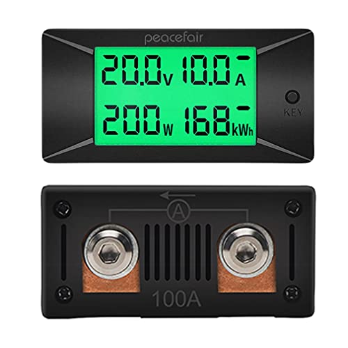 Voltmètre numérique CC DollaTek bidirectionnel 100A avec écran LCD - 5