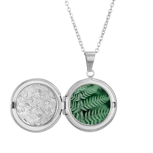Collier médaillon photo nature pendentif gravé haute finition