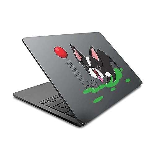 Skin MacBook Air 13.6 A2681 motif Terrier de Boston pour le bureau