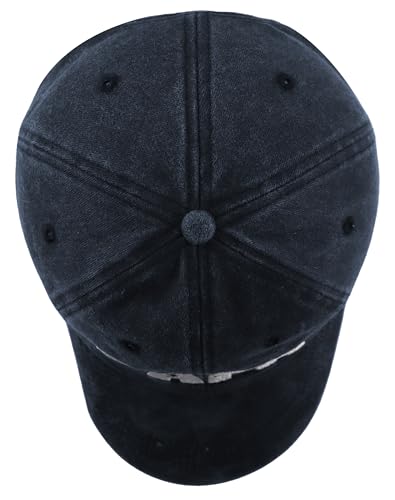 Image of Fishing Papa Hats for Men, Funny Cotton Embroidered Fishing Decor Baseball Cap for Dad Father Papa