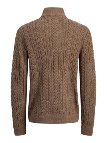 Jersey de punto para hombre con cuello alto ajustable de diseño casual 4