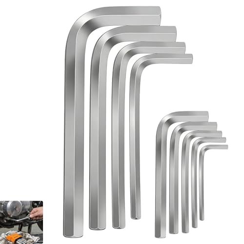 9 Pcs Hex Key Set, 1.5mm-10mm Metric Allen Wrench Kit, Durable High-Precision, for Bicycle, Furniture Assembly, Home Use, DIY, Professional Tasks