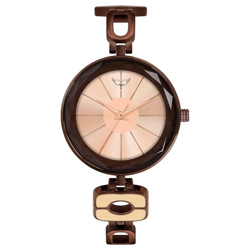 Image of WHITE BIRD Delight Mother of Pearl Dial Analog Metal Strap Watch for Women