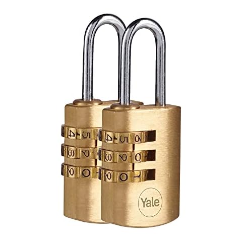 YALE Brass Combination Padlocks for Indoor Use Cover