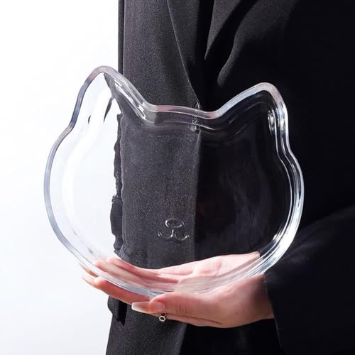 ディナープレート ガラスプレート 猫 パスタ皿 おかず皿 前菜皿 パン皿 サラダ皿 洋皿 デザート皿 ディナープレート カレー皿 ランチプレート 大皿 洋食器 アソート 家庭用 かわいい おしゃれ おかず皿 前菜皿 フルーツ皿 ガラス食器 ギフト (1个)