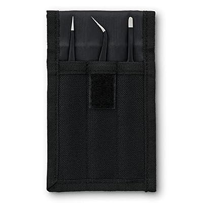iFixit Precision Tweezers Set - Extra Fine, Angled, Blunt Tips for Electronics, Hobby, Industrial, Professional, Craft