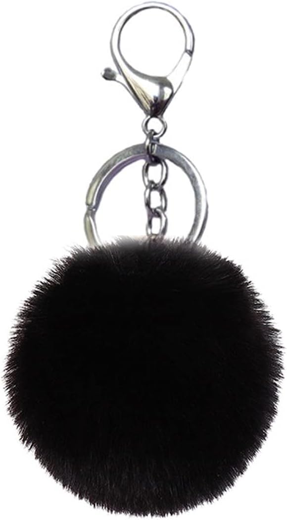 Pom Pom Keychain Artificial Fur Ball Keychains Fluffy Tote Pendant Car Bag Charm