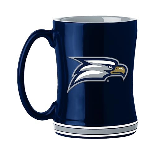Logo Brands NCAA Georgia Southern University 14oz Relief Mug Officially Licensed | Ceramic Coffee Mug | 14 Fluid Ounces | Tonal Design