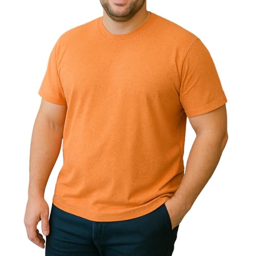 Opiniones y reviews de Playera Naranja , tabla con los diez mejores. 44 Playera Baltic para Hombre Talla Plus, Cuello Redondo, Algodón Suave, Varios Colores, Casual y Confortable (MX/US, Alfa, 3X-Grande, Grande, Regular, Naranja)